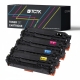Kompatibilní náhrada za Multipack (4) Tonery CMYK (Azurová/Purpurová/Žlutá/Černá) Kompatibilní s HP Color laserJet, Laserjet - Nahrazuje 304A (CC531A) / 305A (CE411A) / 312A (CF381A) / CRG-718 (2660B002)